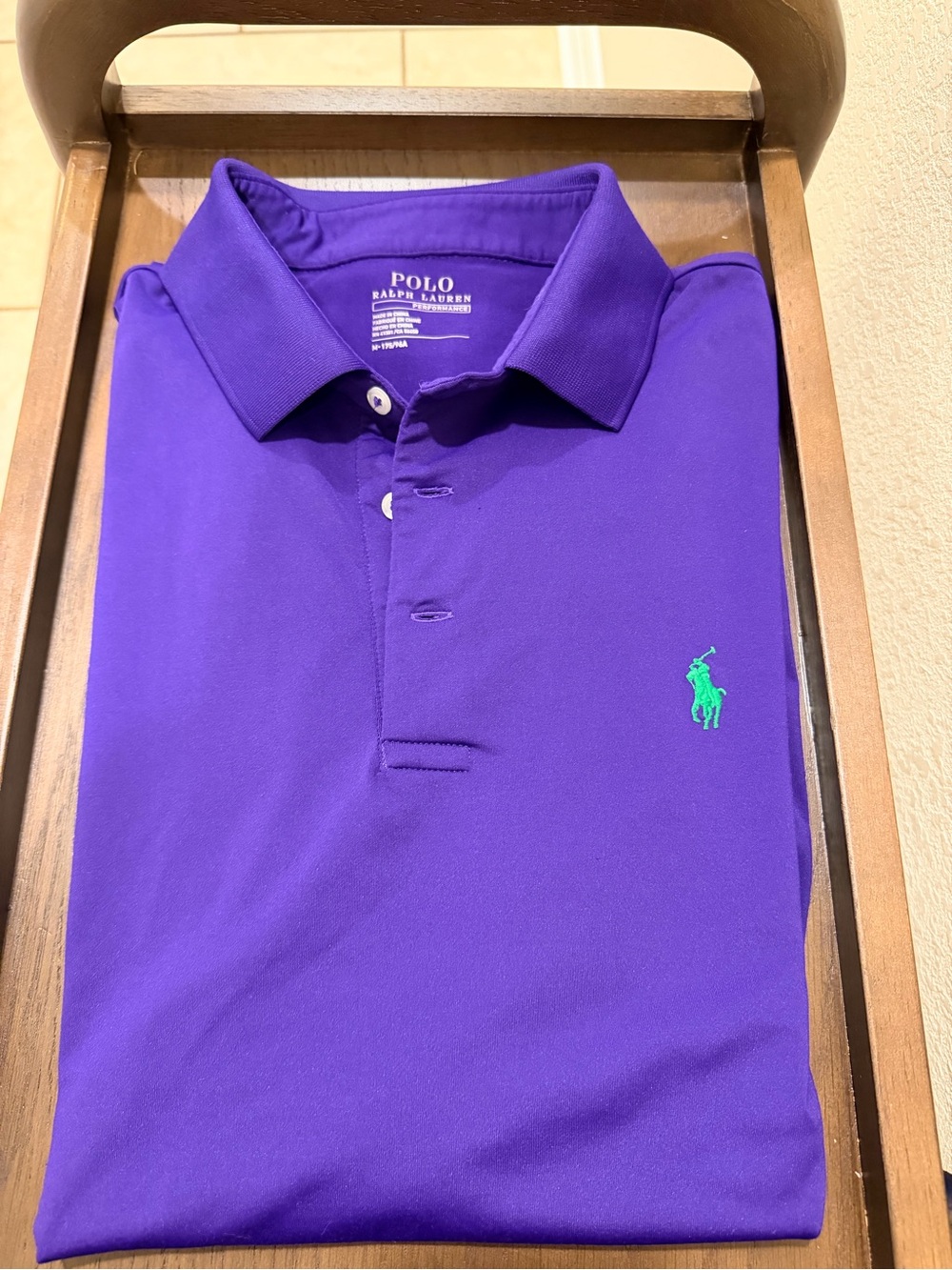 Polo by Ralph Lauren Men's Purple Classic Fit performance Polo Shirt Size Medium